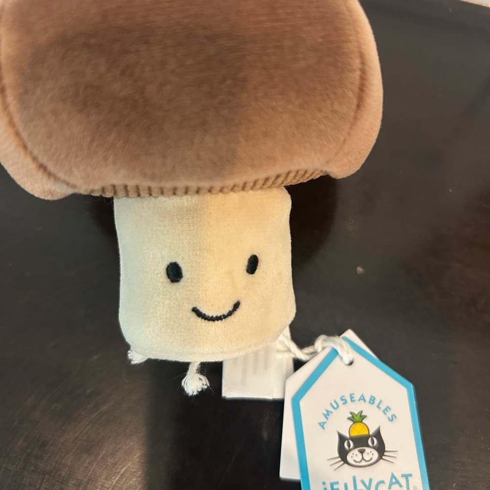 Jellycat Brown and Cream Mushroom Stuffed Animal